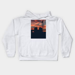 Sunset Over the City Kids Hoodie